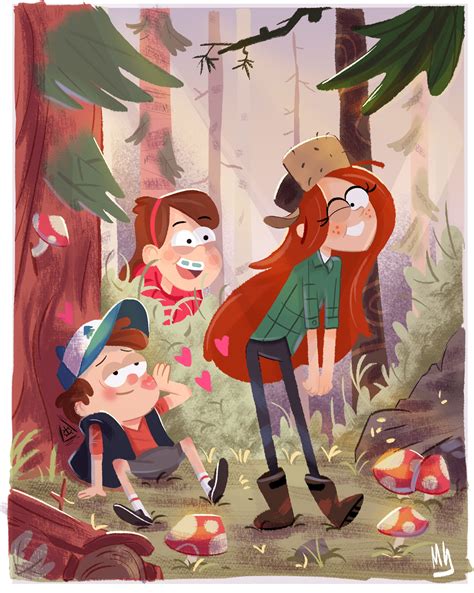 dipper and wendy|wendy corduroy and dipper kiss.